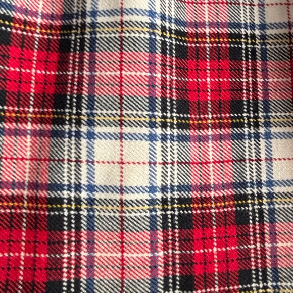 1950s 1960s Girl's Tartan Plaid Pleated Wrap Around Skirt Scottish Style - Picture 8 of 8
